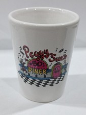 PEGGY & SUE'S 50s DINER LOGO SHOT GLASS GREAT FOR ANY VINTAGE COLLECTION picture