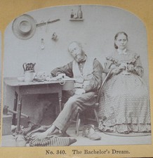 KILBURN Stereo Card No 340 THE BACHELORS DREAM picture