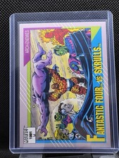 Fantastic Four vs Skrulls 1991 Superheroes Marvel Impel Card #92 picture