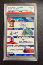 2026 Topps Sapphire Disney Quad Auto Woody Sulley McQueen Incredible /10 PSA 9 picture