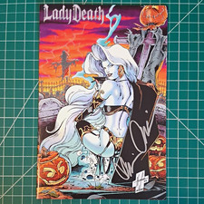 Lady Death Untold Tales Signed Limited Edition Poster Pulido Chaos Comics 2025 picture