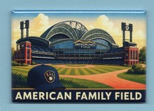 AMERICAN FAMILY FIELD *2X3 FRIDGE MAGNET* MILWAUKEE BREWERS BASEBALL STADIUM WI picture