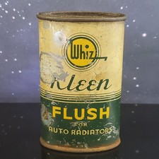 VTG 1940s Whiz Kleen Flush Auto Radiator Cleaner Tin Can FULL NOS picture