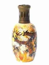 ANTIQUE LAMPE BERGER PARIS MADE IN FRANCE GEHEL THE STAG LASCAUX CAVES ART DECO picture