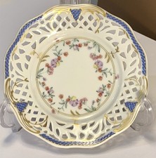 OSCAR DE LA RENTA TRINKET PLATE 24K GOLD ACCENTS W GERMANY Lot# 211 picture