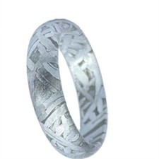 Round Meteorite RING Muonionalusta meteorite wedding ring,Leave a message size picture