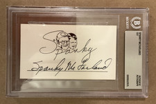 Spanky McFarland Little Rascals Signed Card/Cut Autograph BAS Beckett Authentic picture