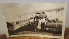 Vintage 1930 Edward Schlee William Brock Aircraft Airplane Photograph 3.5x5.75