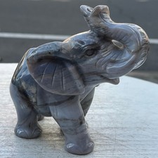 1.1LB  High quality ocean jade elephant carving and specimen decoration picture