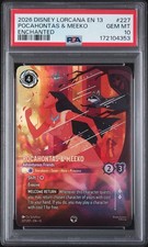 2026 Disney Lorcana Attack Of The Vine Pocahontas & Meeko Enchanted PSA 10 picture