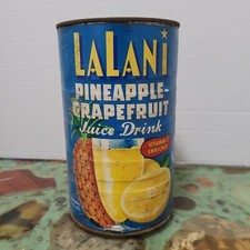 Vintage 1950s LALANI Pineapple Grapefruit Juice Drink Can Safeway Stores Hawaii picture