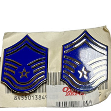 US Air Force Senior Master Sergeant E-8 Rank Insignia Grade EP Pair picture