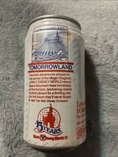 Vintage Diet Coke 12oz Soda Can: Disney’s Tomorrowland Graphic 1986 👀 picture
