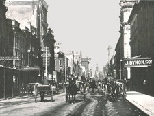 George Street Sydney Australia 1895 Horse drawn vehicles on Sydney- Old Photo picture