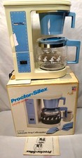 VINTAGE PROCTOR SILEX COUNTRY GEESE HEARTS DESIGN 2-12 CUP COFFEEMAKER Works picture