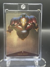 2017 Fleer Ultra Marvel Spider-Man Marvel Metal Iron Man #MM8 picture