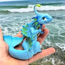 Baby Ocean Dragon Safari Ltd Draco Toy Fantasy Mythical Blue Cute 4 in picture