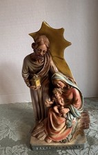 Vtg Sacra FAMIGLIA By P.A.T Toni Resin Holy Family Nativity Made In Italy picture