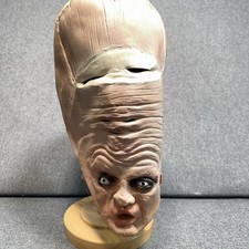 Distortions Unlimited / Rubies Vtg Shrunken Head Toehead Latex Mask Halloween picture