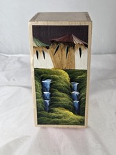 Beautiful Vintage Handcrafted, Hand Painted,candle And Box From QUITO ECUADOR picture