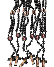12Pcs Funeral  Favors Rosaries  Recuerdos Para Funeral Rosarios De Madera picture