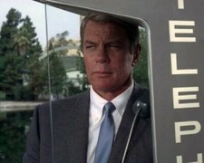 Mission Impossible Peter Graves as Jim Phelps standing by telephone 8x10 photo picture