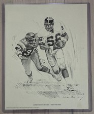 1981 NFL Shell Oil Company Sketch Prints lot 55 prints in mint condition  read picture