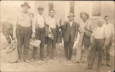Gilmer Texas TX Post Office Force c1910 Real Photo Vintage Postcard bhn picture