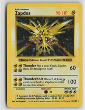 Zapdos Holo Rare Unlimited Holo BSS 016/102 HP picture