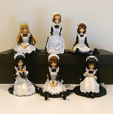 K-On Maid Outfit Figure Set of 6 Yui Mio Ritsu Tsumugi Azusa Collectible Japan picture