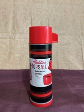 Vintage Aladdin TOPSAL Print Thermos NEW OLD STOCK NOS Paper Wrap & Manual 1960 picture
