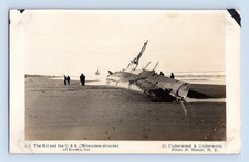 RPPC 1918. WW1, THE H-3 AND THE USS MILWAUKEE STRANDED OFF EUREKA CA POSTCARD A3 picture
