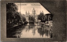 Vintage Amsterdam O.Z. Voorburgwal Canal View Postcard Netherlands picture