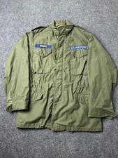 Men’s Vintage OG-107 1968 USAF Military Field Jacket Olive Green, Size Medium picture