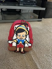 Loungefly Disney Pinocchio Mini Backpack Marionette Red/Brown Multicolor 2022 picture