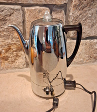 Vintage Universal Coffeematic 4438 Percolator Coffee Pot Maker MCM Chrome Tested picture