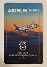 Allegiant A320 Airlines Trading Card Airbus Allegiant Pilots Union #2118 picture