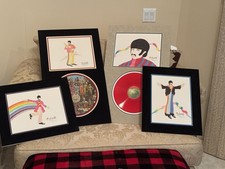 Ron Campbell 4 Beatles Original Signed Beatles Art Drawings Reduced From $8500 picture