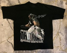 Vintage Frank Thomas White Sox Big Hurt All Size Unisex Black Shirt NP522 picture