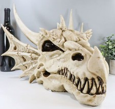 Large Elder Dragon Skull Statue Legendary Erathia Fossil Skeleton 18