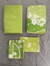 1970 Burlington Vera Neumann Branch Blossoms 2 King Flat Sheets 2 STD Pillowcase picture