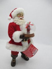 Coca-Cola Kurt Adler Fabriche Santa Holding Snowglobe Table Decor Christmas Coke picture