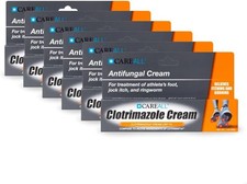 Clotrimazole Antifungal Cream 1% USP 1.0 oz. (6 Pack) Sooths Relieves Itching US picture