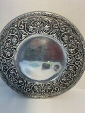 William Armetale William and Mary Round Pewter Platter Serving Tray picture