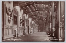RPPC St. George's Hall Windsor Castle England J. Pickett Real Photo Postcard picture