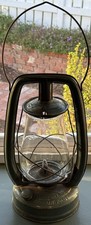 Vintage Embury Green No 0 Air Pilot Kerosene Lantern - Star Bottom Warsaw, NY picture