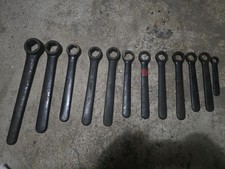 Vintage J H Williams Lathe Wrench Tool Set Of 12 picture
