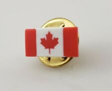 Canadian Flag Lapel Pin - Red Maple Leaf - 13mm x 7mm - Plastic- + 2 FREE picture