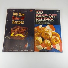 Pillsbury 100 New Bake-Off Recipes 16th 1965 & 100 Bake-Off Recipes 20th 1969 picture