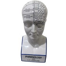 Porcelain L.N. Fowler Phrenology Authentic Models Pre Owned Use Read Description picture